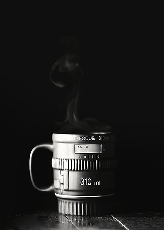 Morning Lens - camera lens coffee mug