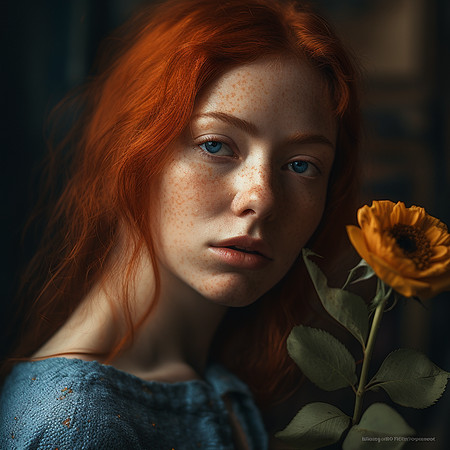 MidjourneyAccount12_a_beautiful_girl_holds_a_flower_to_her_face_e50ac366-0504-444f-8e23-a14e0539b5e1