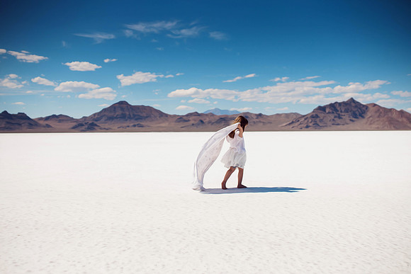 The Bonneville Salt Flats, Utah