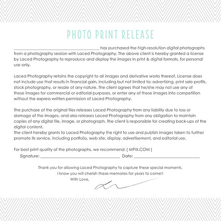 A. signed release