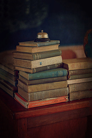 Old Book Series - stack of old books