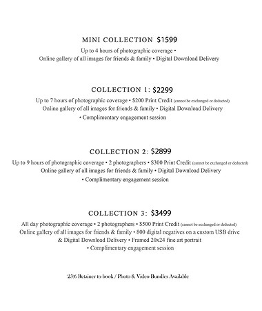 weddings main image pricing