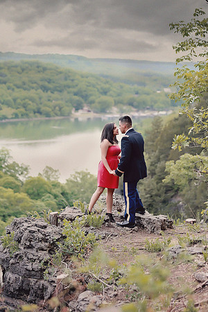 Elope at Ha Ha Tonka overlooking bluff